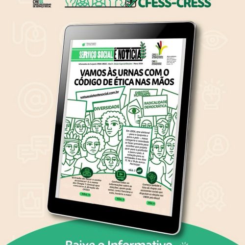 Vota, assistente social: tem edição especial do Informativo ‘Serviço Social é Notícia’