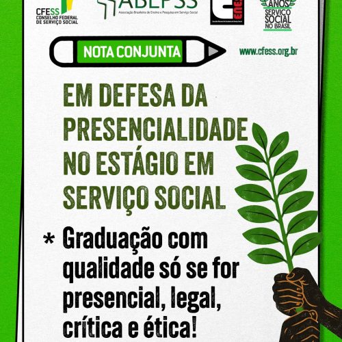 Graduação em Serviço Social com qualidade só se for presencial, legal, crítica e ética!