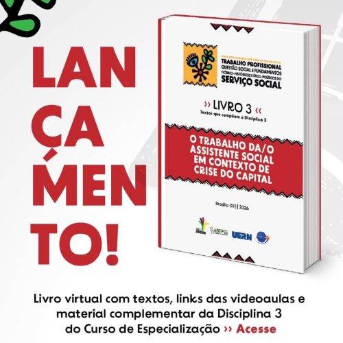 Saiu o terceiro livro do Curso de Especialização em Serviço Social