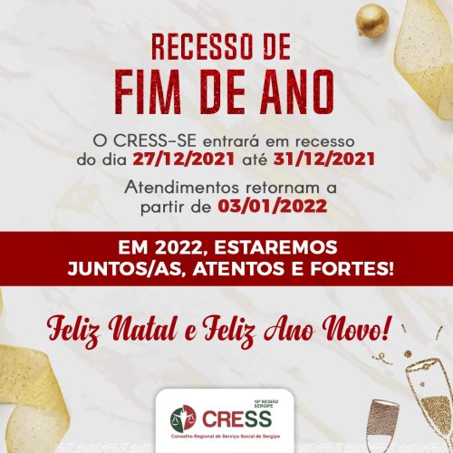 CRESS-SE entrará em recesso de fim de ano