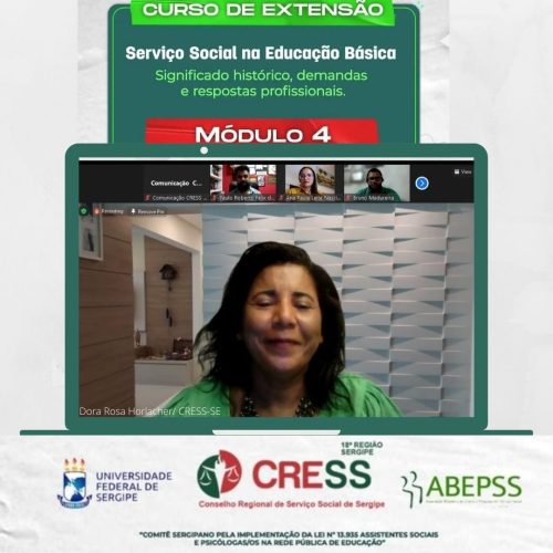 CRESS-SE encerra “Curso Serviço Social na Educação Básica” discutindo a implementação da Lei 13.935/19