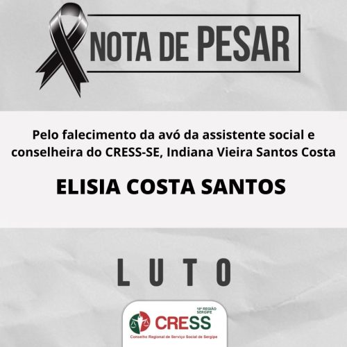NOTA DE PESAR