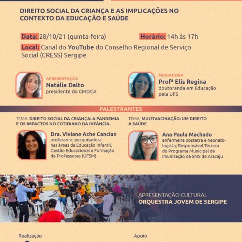 Webnário: “Direito Social da Criança e as Implicações no Contexto da Educação e Saúde”